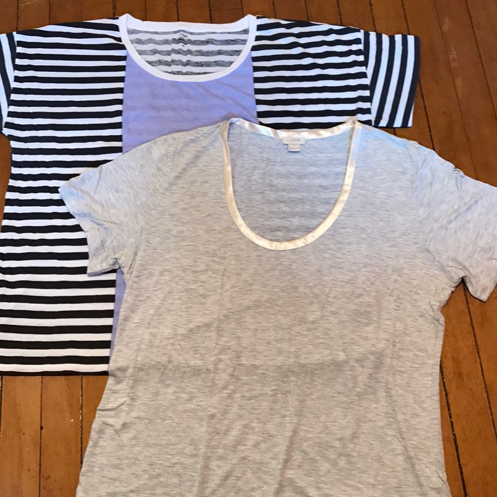 J. Crew tops, size XL.